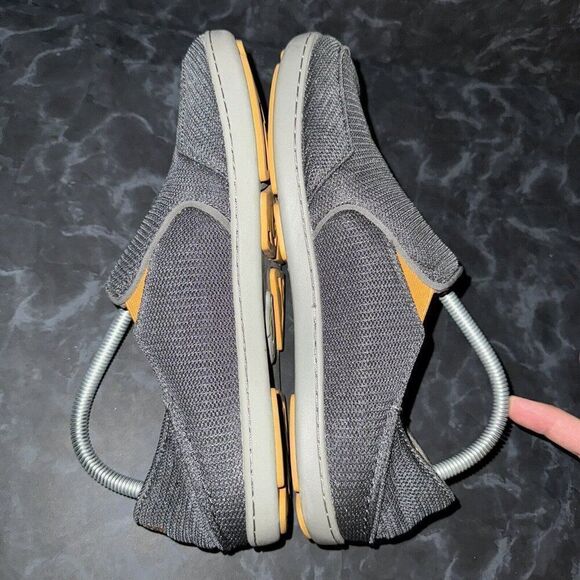 Olukai Nohea Mesh Slip On Grey Casual Beach Loafer Sneakers Shoes Mens Size 8 - Picture 4 of 8